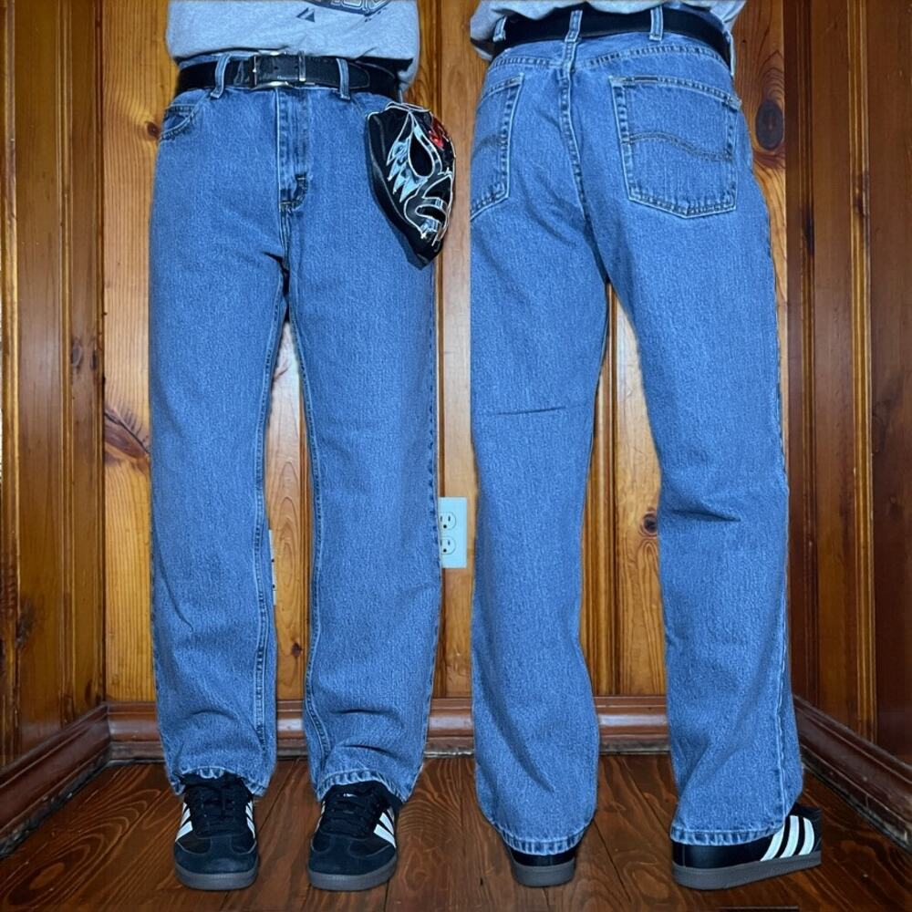 Lee 36x30 Vintage Jeans Blue Straight Fit